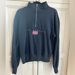 Brandy Melville half zip pullover sweater